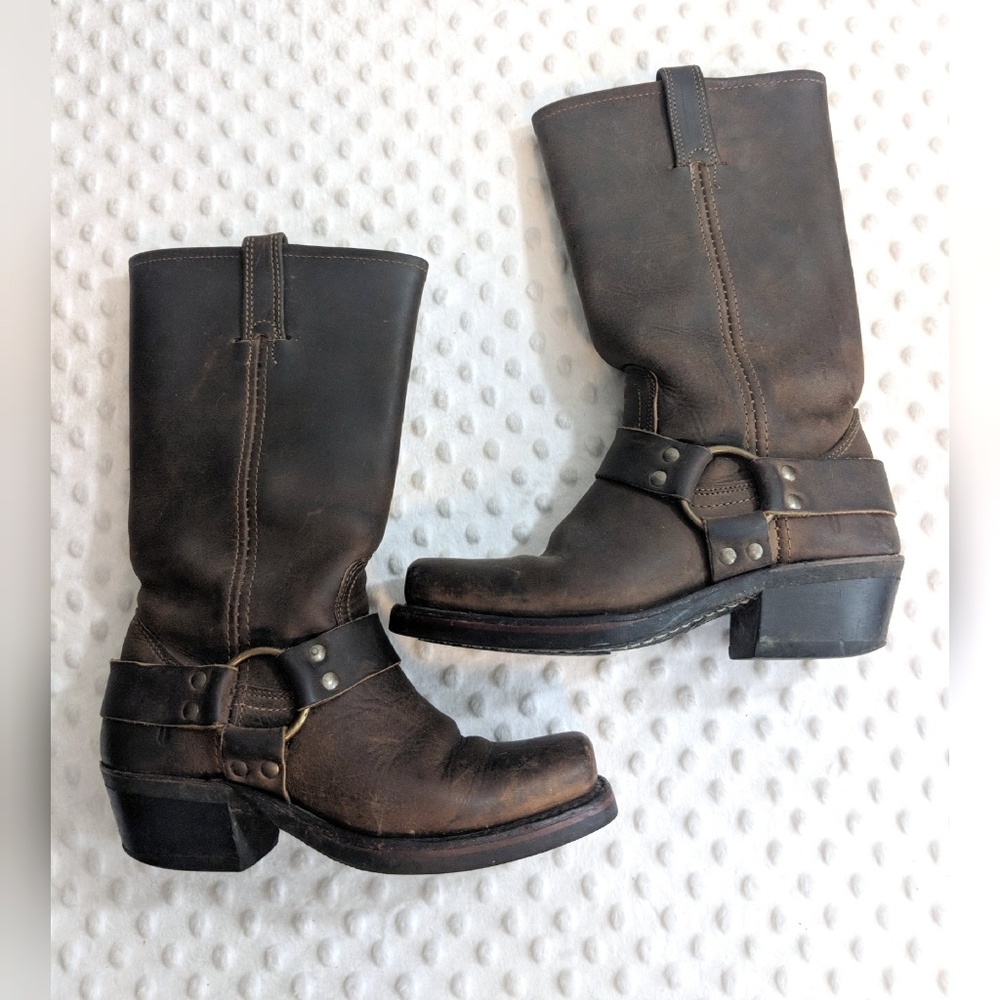 Frye harness boots